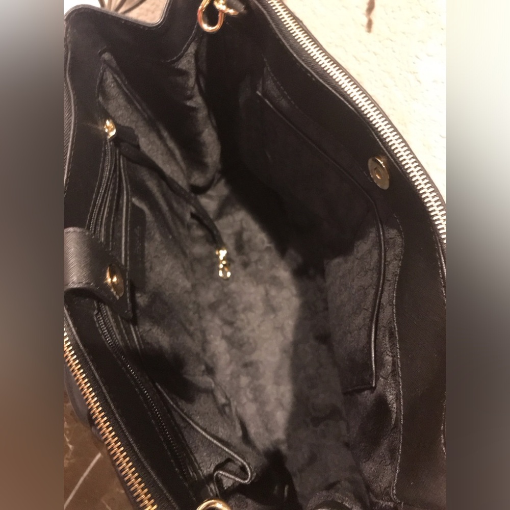 Michael Kors Black and Yellow Satchel with Gold Hardware - Picture 7 of 13